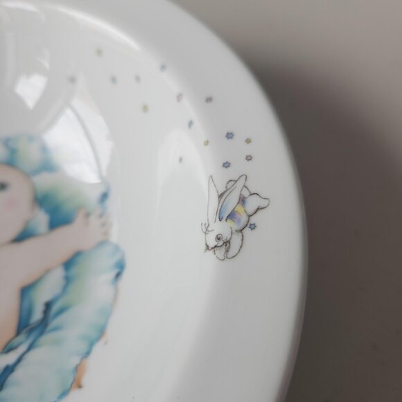 Vintage 1984 Cabbage Patch Kids Bowl – Made in England – Ceramic Baby Dish - Picture 4 of 6